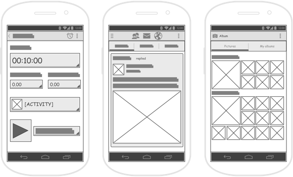 android wireframe